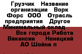 Грузчик › Название организации ­ Ворк Форс, ООО › Отрасль предприятия ­ Другое › Минимальный оклад ­ 24 000 - Все города Работа » Вакансии   . Ненецкий АО,Шойна п.